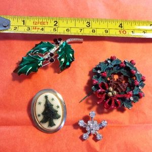 Vintage Christmas Pins